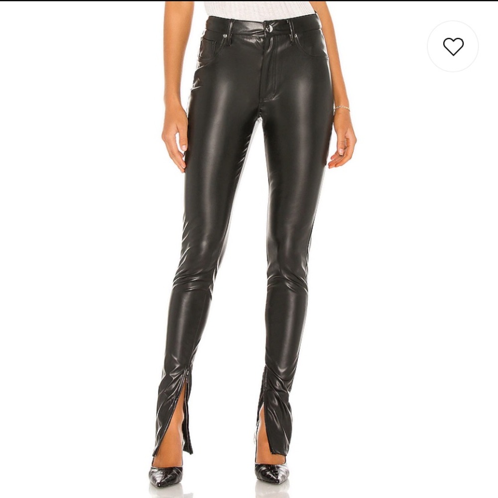 WeWoreWhat Stiletto Vegan Leather Zip pant size 25